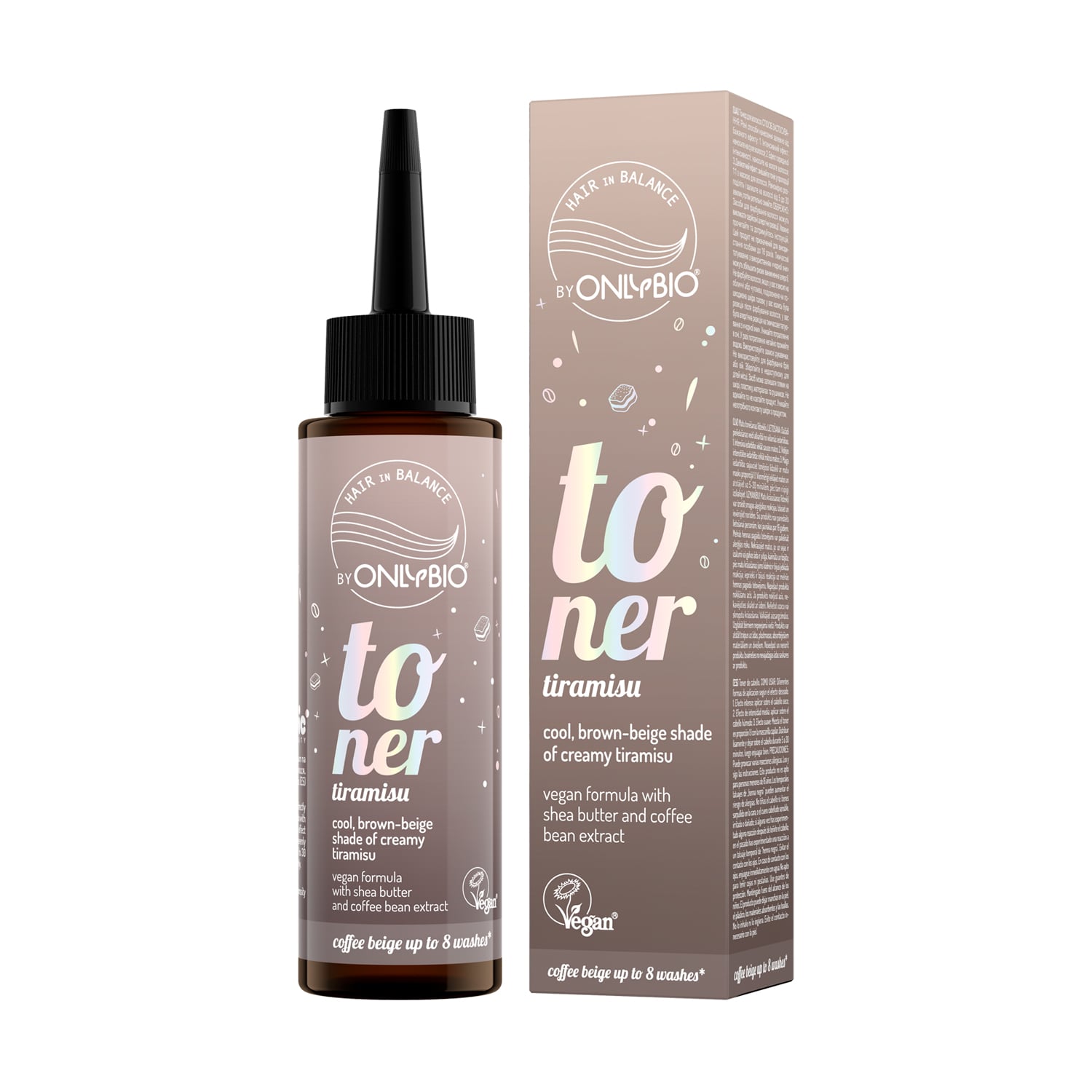 Тонер для волосся OnlyBio Hair in Balance Toner, Tiramisu, 100 мл